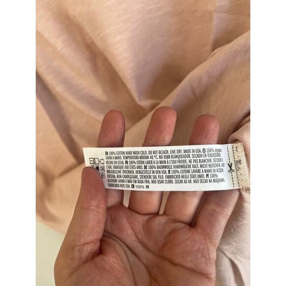 Gray Lab Woman Rose Short Sleeve 100% Cotton Top, Size Large - Picture 6 of 7